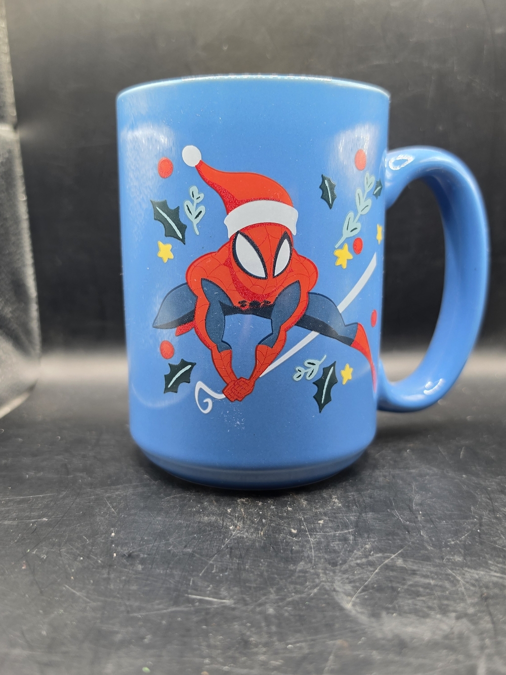 Marvel Spider-Man Holiday Blue Ceramic Mug